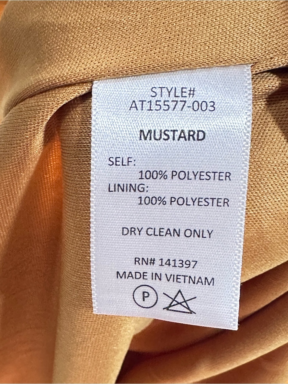 ASTR the Label gold metallic pattern long sleeve chic sheer bubble blouse top M - Picture 9 of 10